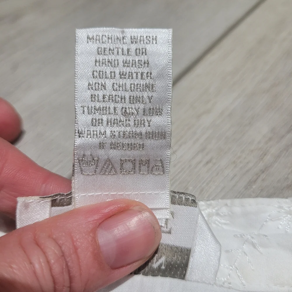 Dressed in White Women's Embroidered Boho Cotton Maxi Dress XS Fairycore Peasant - Picture 13 of 13